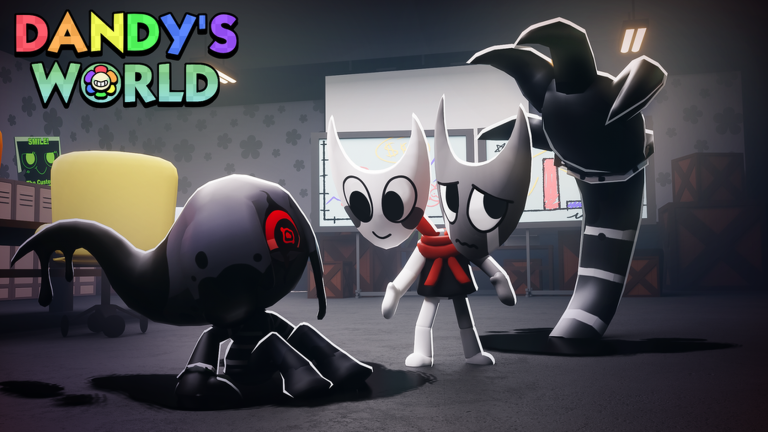 Toons facing Twisteds in a dark Gardenview corridor